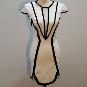 Black & white mini dress